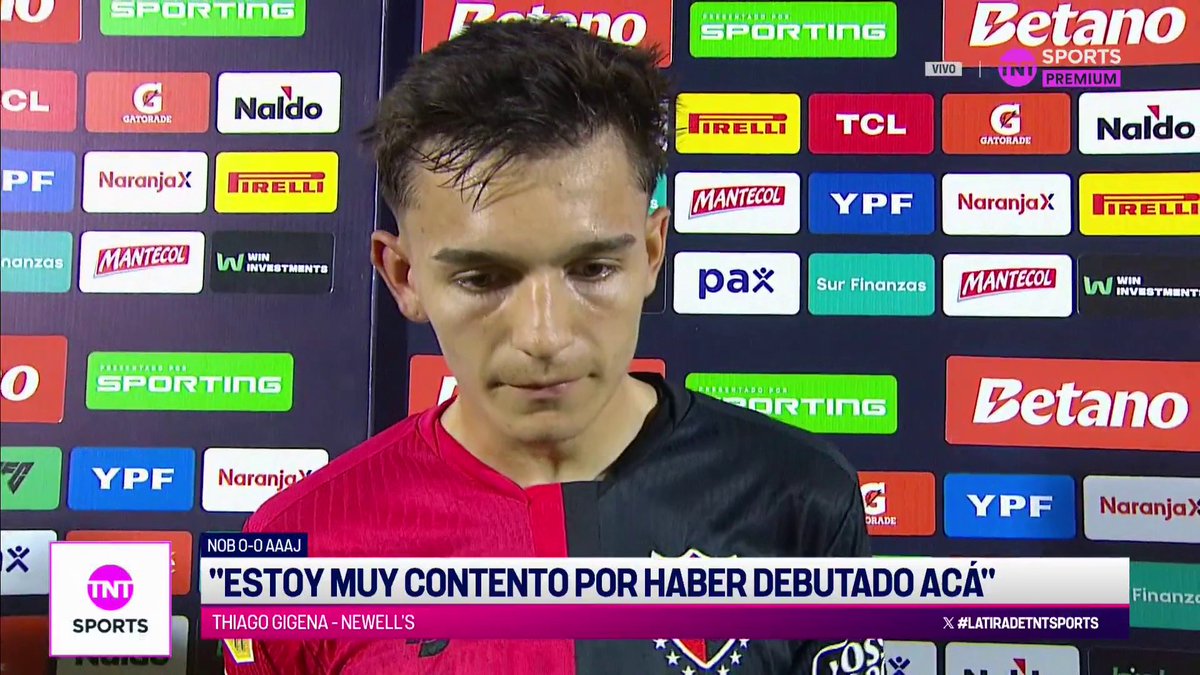 "TODOS SABEMOS LO QUE ES COMO JUGADOR, PERO CONOCERLO COMO PERSONA TE IMPRESIONA AÚN MÁS" La felicidad de Thiago Gigena tras debutar en Newell's y el elogio para Keylor Navas #LPFxTNTSports