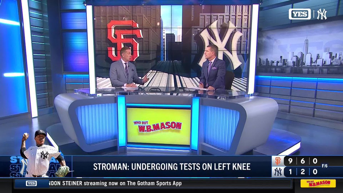 Aaron Boone announced that Marcus Stroman is getting testing done on his left knee. Bob Lorenz and JackCurryYES provide some instant reactions.
