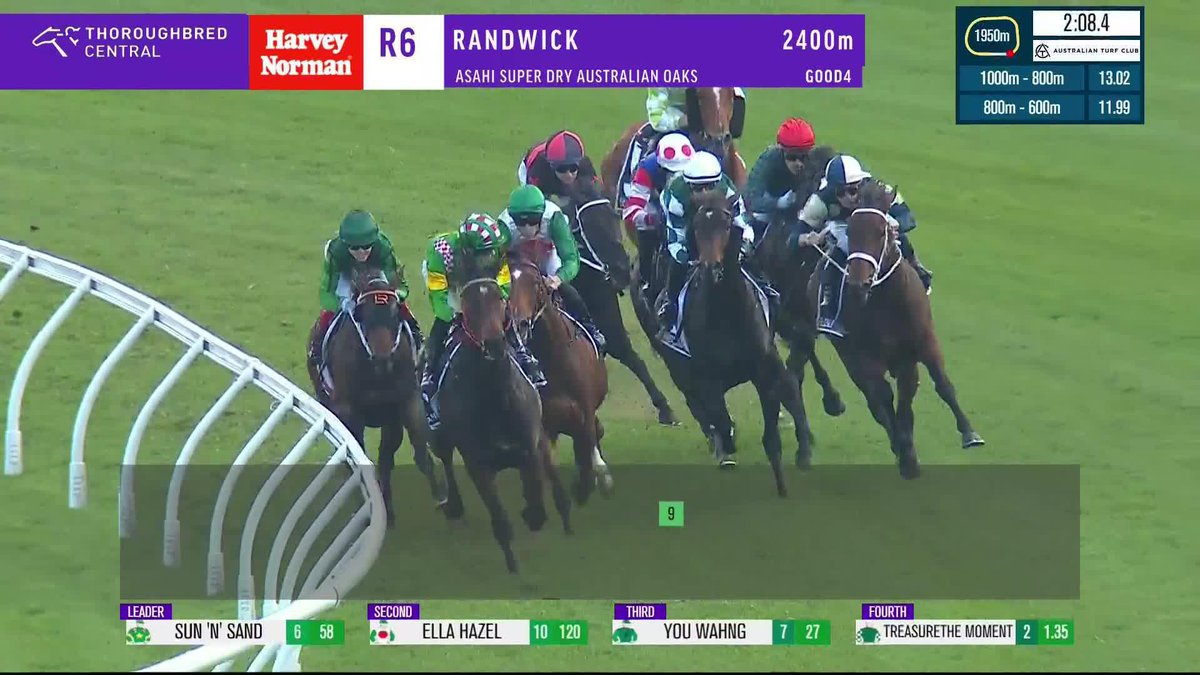 An epic win by Treasurethe Moment in the G1 Australian Oaks! She nabs the Victorian-Australian Oaks double in the final strides! 🙌 Matt Laurie Racing | Damian Lane | Australian Turf Club | World Pool