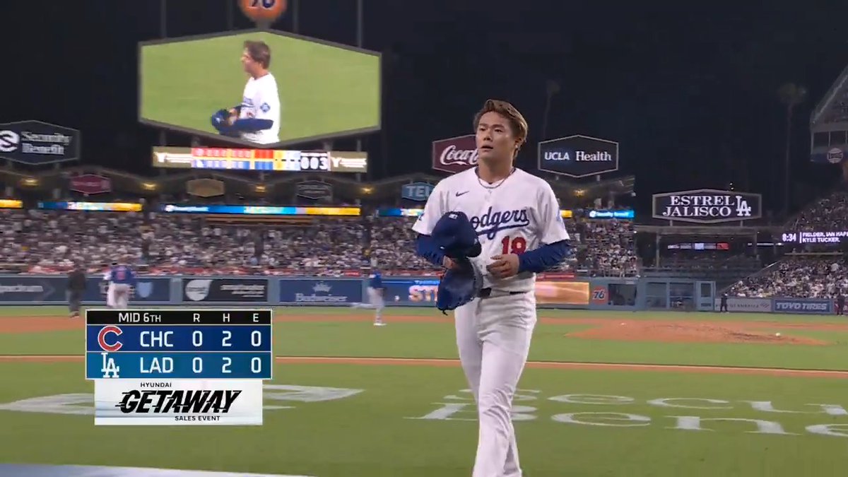 山本由伸が今季2勝目🔥 試合序盤はフォーシーム、スプリットで圧倒 中盤からは+カーブ、カットボール、シンカーを加え横変化も利用し抑え込む 【シーズン成績】 2勝1敗(リーグ5位) 防御率1.23(リーグ4位) 奪三振28(リーグ1位) WHIP0.91(リーグ9位) 🎥MLB Español