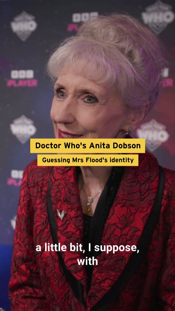 This season of Doctor Who will finally reveal Mrs Flood's identity - and Anita Dobson was "halfway" to guessing it... #DoctorWho