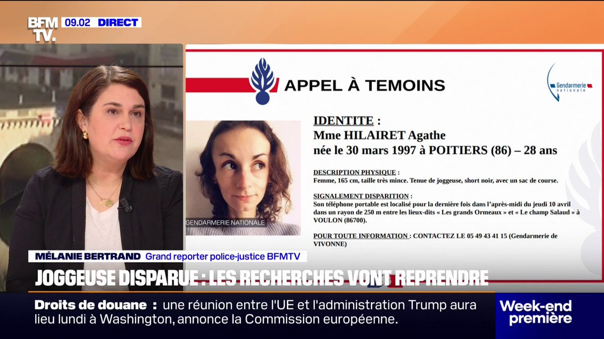 Les recherches vont reprendre pour tenter de retrouver la joggeuse de 28 ans disparue dans la Vienne