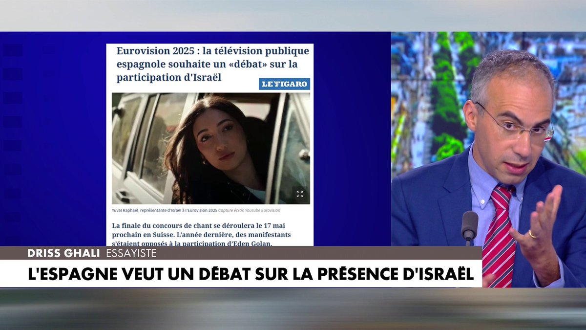 Driss Ghali réagit à la remise en cause de la présence d'Israël à l'Eurovision 2025 : «La gauche lâche les Juifs d'Europe» dans #HDProsWE