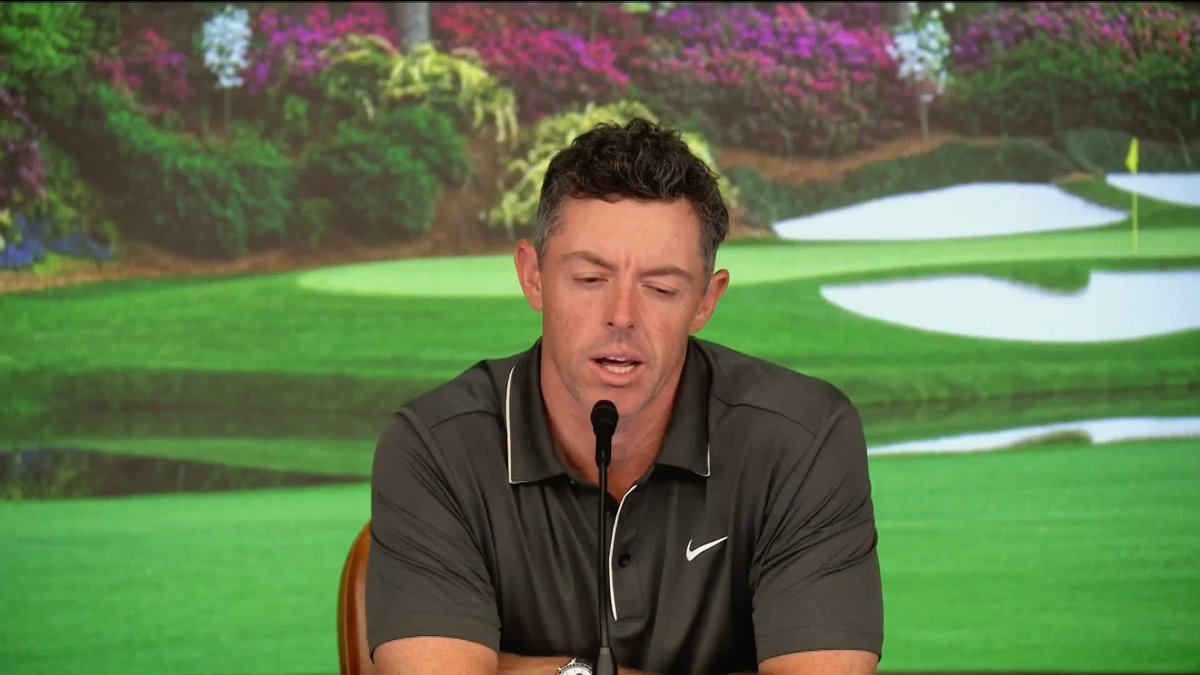 "I did a good job of resetting" Rory McIlroy reflects on his two double-bogeys in a three-hole stretch late in his round ⛳️