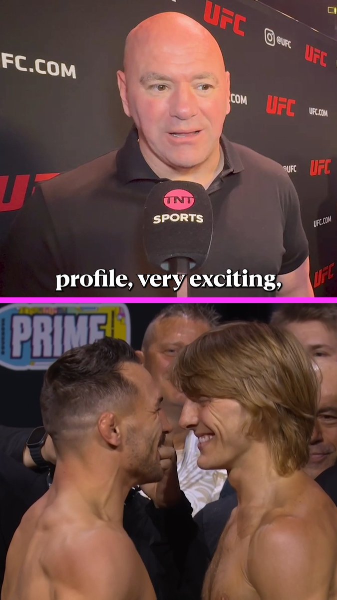 Dana White looks ahead to The People's Main Event, Michael Chandler vs. Paddy 'The Baddy' Pimblett 🔥 #UFC314 | LIVE on TNT Sports &amp; discovery+ from 1AM
