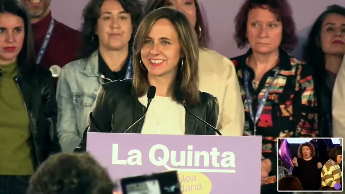 Muchas gracias a las casi 30.000 personas que habéis confiado en mí y en este equipo para liderar Podemos los próximos cuatro años. Gracias a todos y todas las compañeras que van a ser la mejor dirección para Podemos. 🎥Ione Belarra #LaQuintaDePodemos