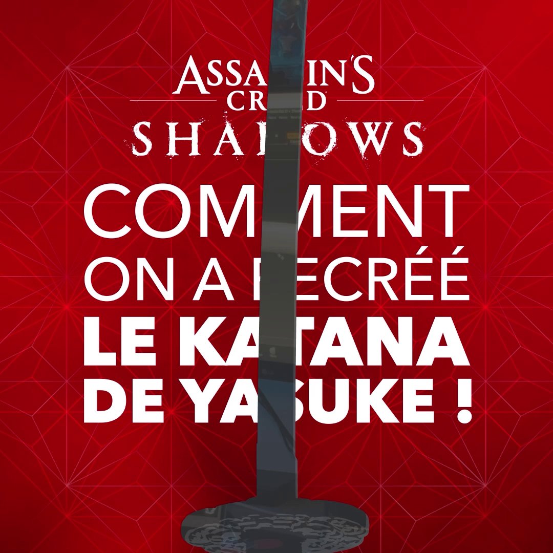 Le katana de Yasuke a été recréé dans la vraie vie par l'artisan 'propmaker' @logan_Kogeishop ! ⚔️ Découvrez le processus de création ! ✨