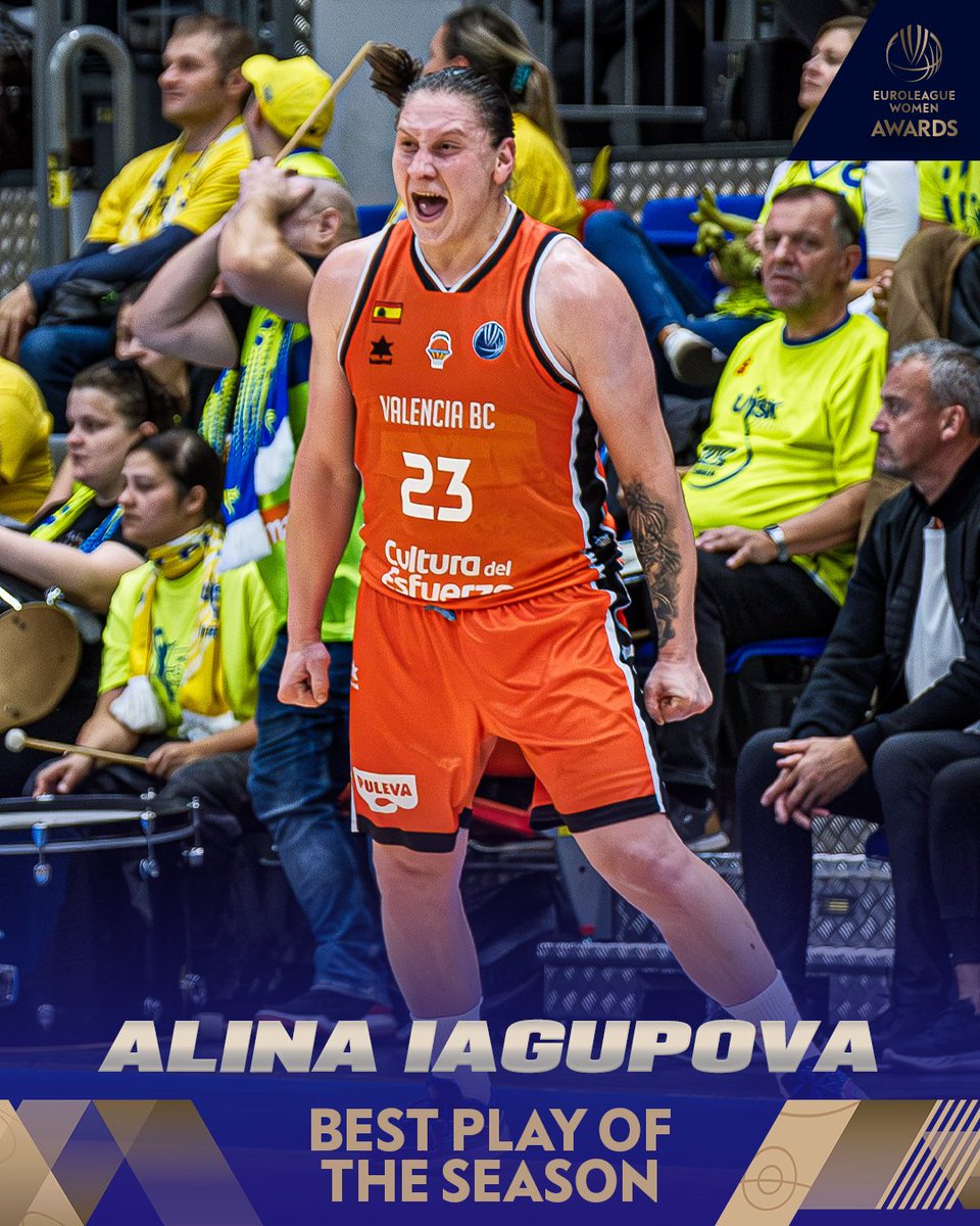Instant classic 🎞 Alina Iagupova's outstanding buzzer-beater has been voted as the #EuroLeagueWomen Best Play of the Season! ⏱️🍿