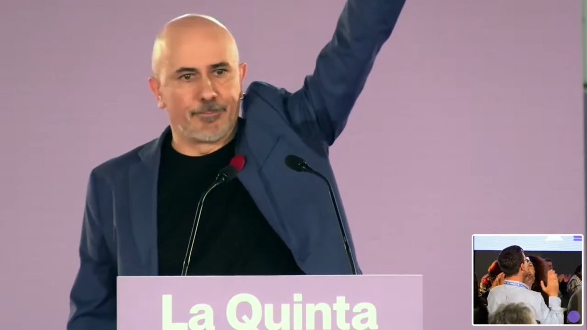 A ver si el señor Bolaños es capaz de mirarme a la cara y decirme por qué mi hijo está en la cárcel, por qué tiene secuestrados a los 6 de Zaragoza y por qué no hay un indulto. Su único delito fue manifestarse contra el fascismo. 🎥 Francho Aijón #LaQuintaDePodemos