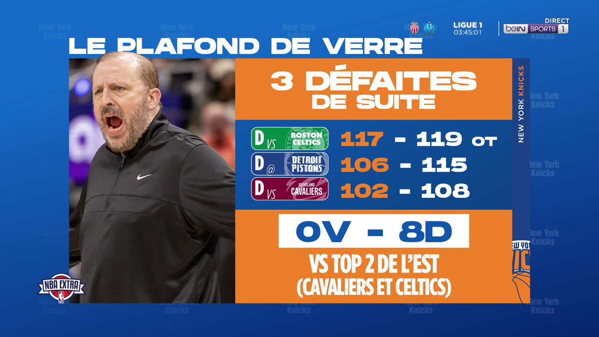 [📺LIVE]🏀 #NBAextra ❌❌❌ 3ème défaite de suite... 🥶 Le plafond de verre des Knicks