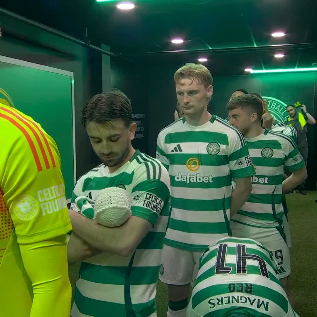 A special day for Greg Taylor who has his newborn baby as mascot 💚