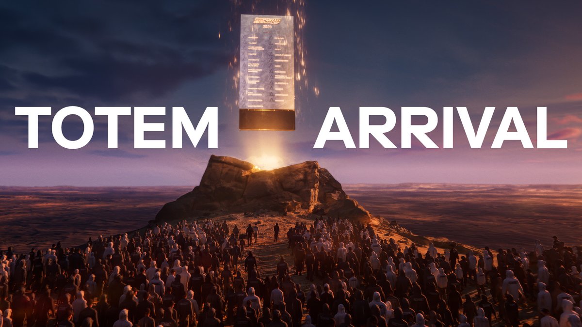 Where every Champion will have their names etched forever. The Esports World Cup 2025 Totem is here 🏆