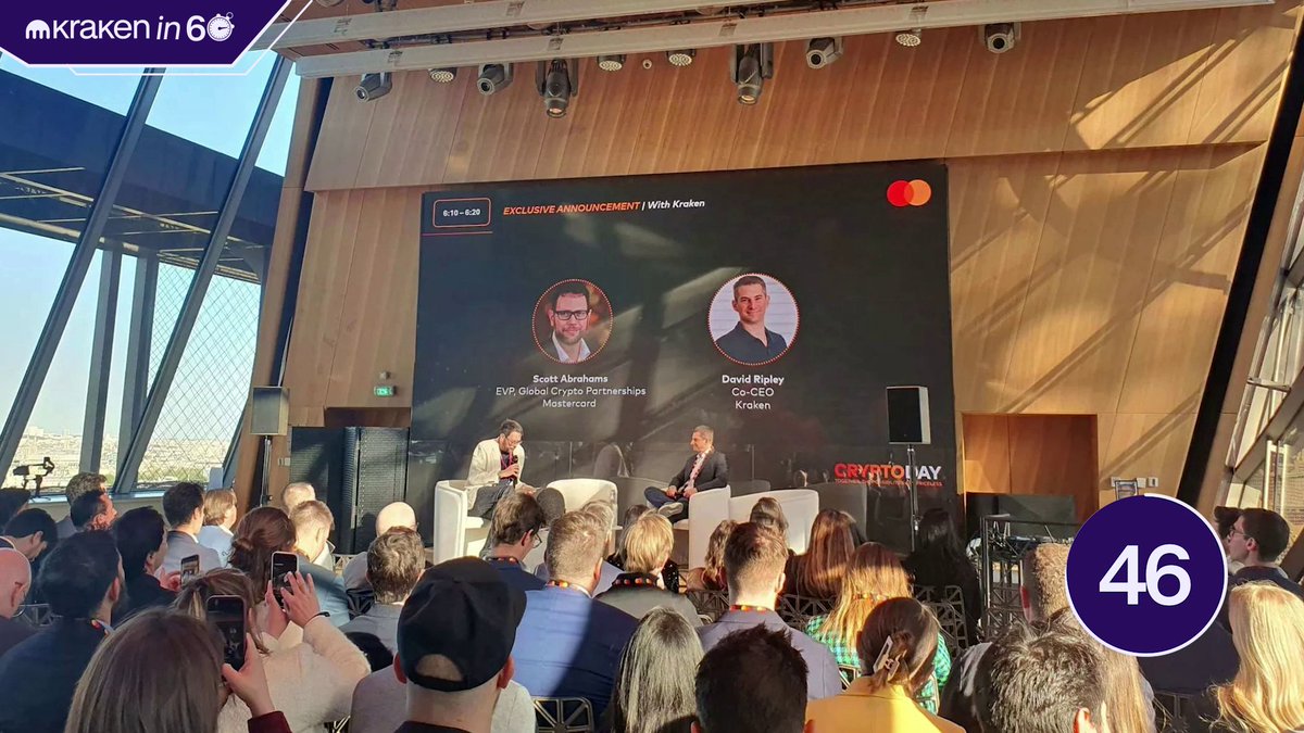 BIG week. Kraken hit Paris Blockchain Week and teamed up with Mastercard. 💥 Crypto payments coming to 150M+ merchants. Also, Kraken+ is LIVE: $4.99/mo, no fees up to $10K. All in this week's #Krakenln60 👇