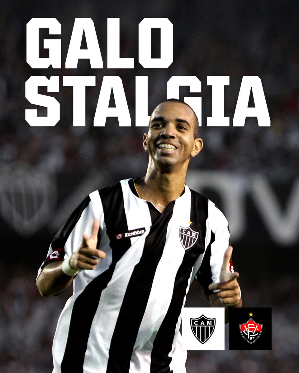 Guilherme, Tardelli, Ronaldinho e Ricardo Oliveira: em Galo x Vitória em Belo Horizonte, qual a sua melhor lembrança? 🔙🐓 A #GaloStalgia nos faz recordar de ótimos momentos… 🖤🤍