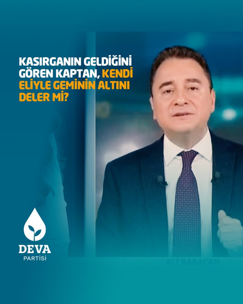 Kasırganın geldiğini gören kaptan, kendi eliyle geminin altını deler mi? Gemisini delene kaptanlık yaptırırlar mı?