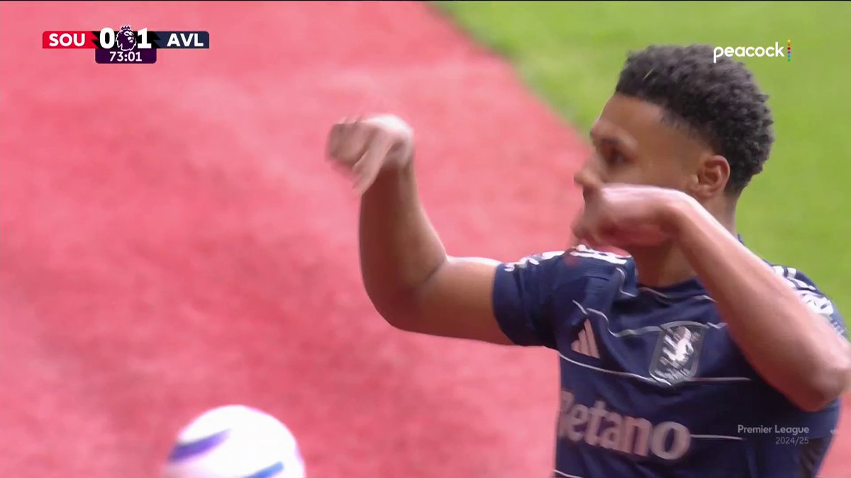How's that for a finish! Ollie Watkins gets the all-important breakthrough for Aston Villa. 💥 📺 Peacock | #SOUAVL