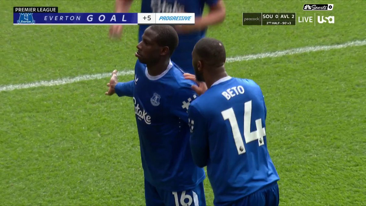 ABDOULAYE DOUCOURE WINS IT FOR EVERTON IN STOPPAGE TIME. 😤
