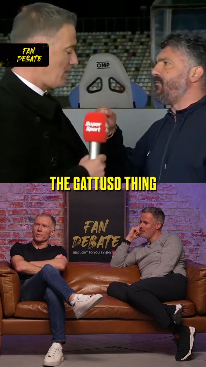 “That’s gotta happen over here at some point hasn’t it!” 🫣 Scholsey reckons a Gattuso-style moment is on its way to the Prem! 🔥