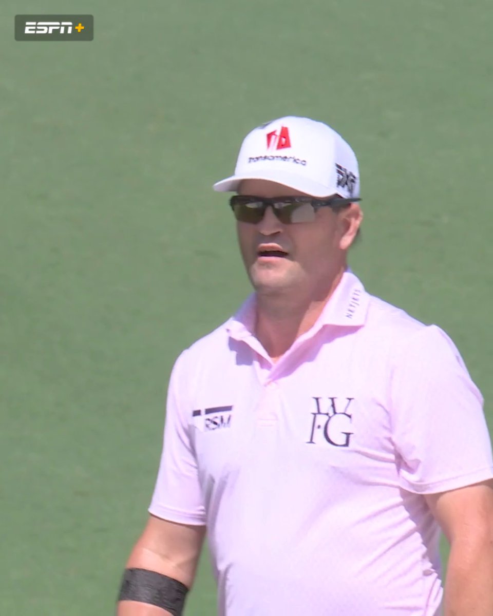 Zach Johnson couldn't believe this didn't drop 😧 #themasters