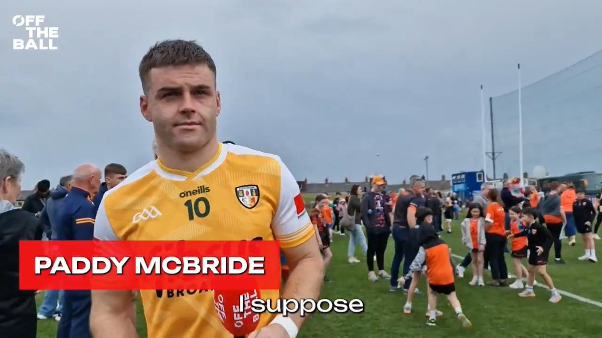 🗣️ 'I'm looking at Antrim jerseys everywhere that don't really be about in Belfast... because we don't have a stadium anymore!' Antrim GAA's Paddy McBride tells Jonathan Higgins just why it was so important for his side to host Armagh in Corrigan Park today! | #GAA