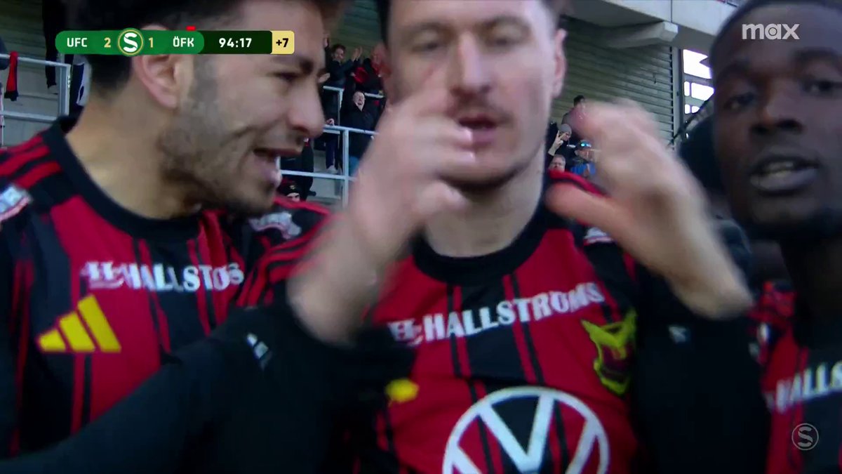 Jamie Hopcutt kvitterar på stopptid för Östersunds FK mot Umeå FC. 📲 Se Superettan 2025 på Max