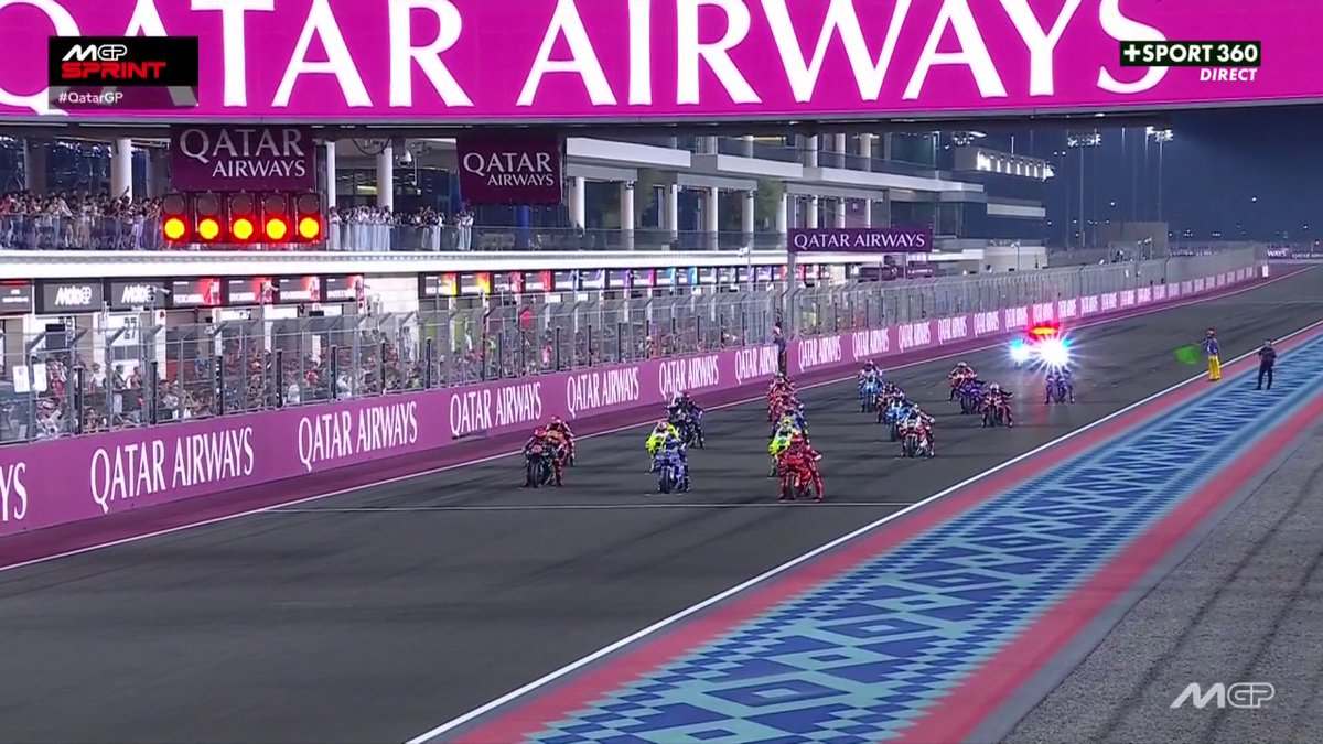 C'est parti pour la course sprint dans la nuit de Doha 🤩 ➡️ CANAL+ SPORT 360 #QatarGP | #MotoGP