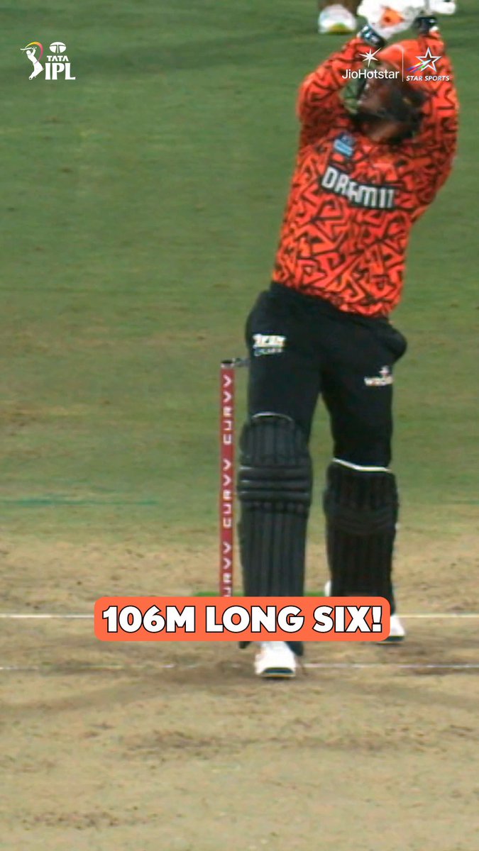 A CRAZY SHOT BY ABHISHEK SHARMA FOR A 106M SIX. 😲🔥