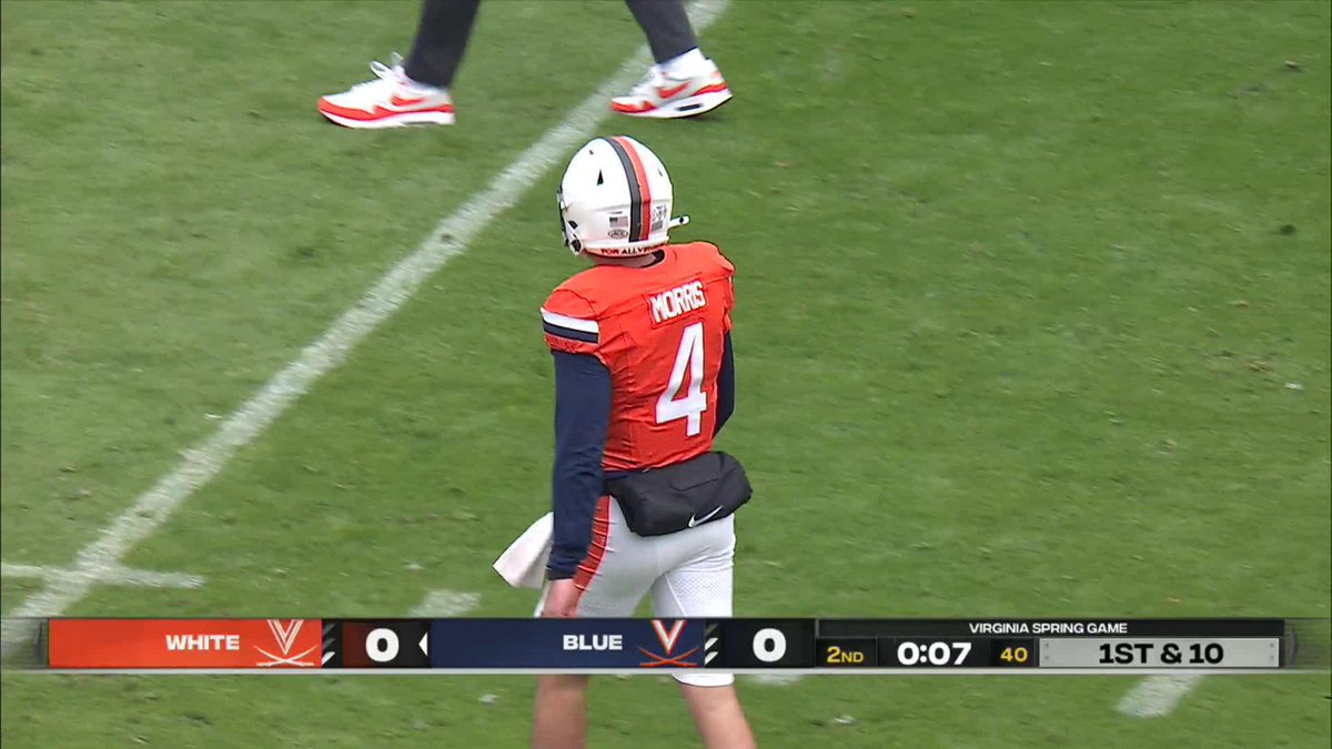 .Chandler Morris makes it look so, so easy 🥱 This completion sets up a successful White field goal to close out the first half 💯