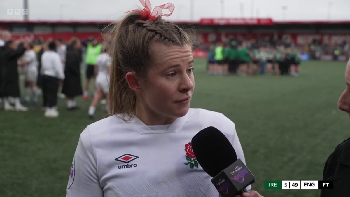 A tough start for England! Zoe Harrison talks about how they switched it up after half-time. #BBCRugby