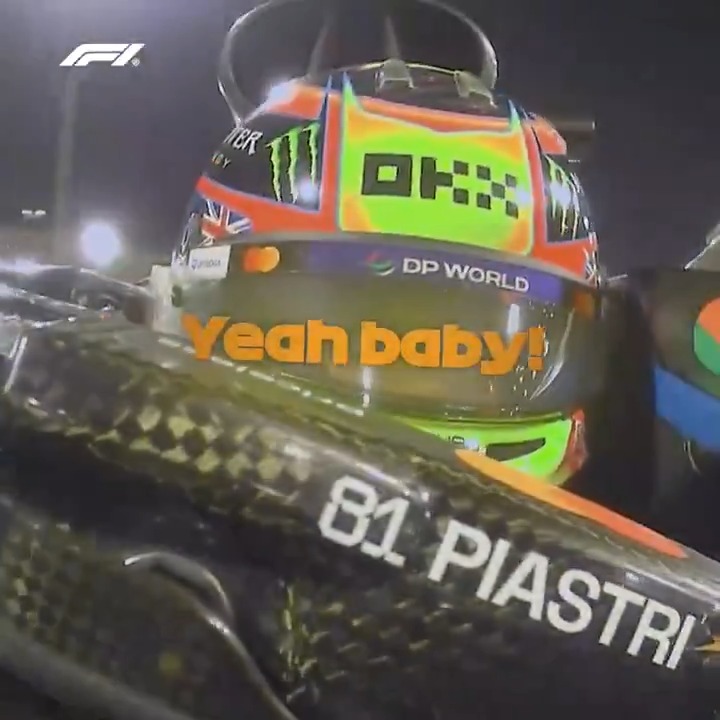 Another star performance from Oscar 👏👏 Piastri takes pole under the lights in Bahrain! #F1 #BahrainGP