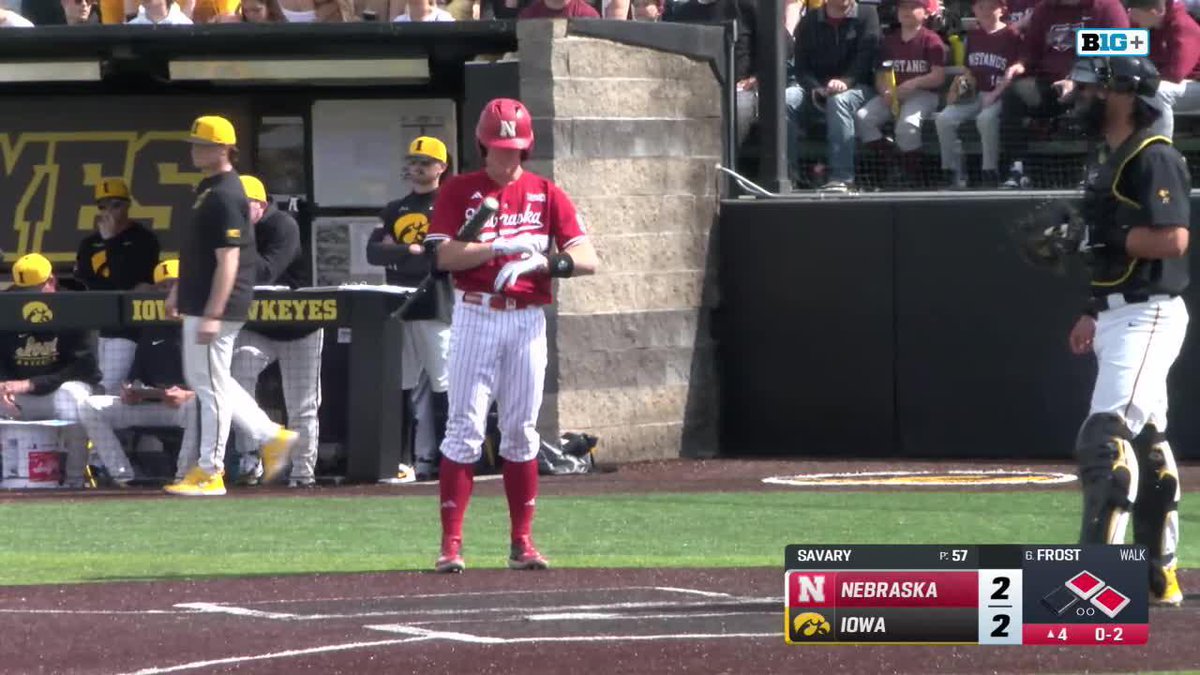 CAEL FROST. 3-RUN SHOT. 5-2 HUSKERS