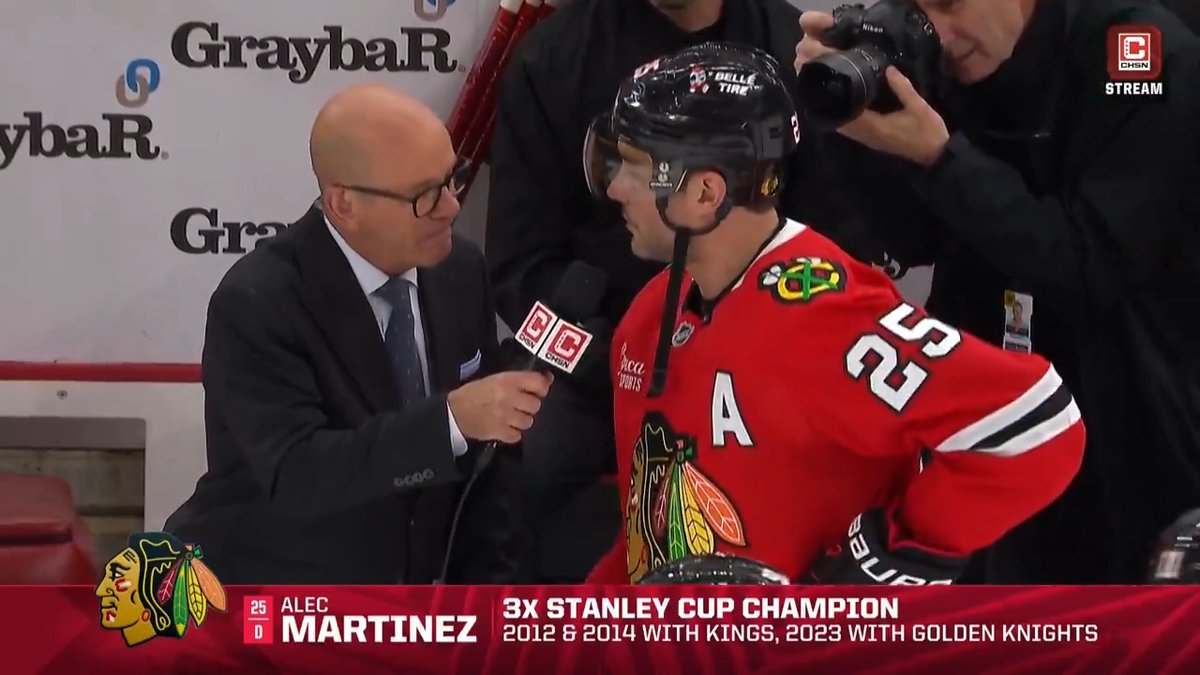 Alec Martinez officially tells Darren R Pang that he will be retiring at the end of the season. This will be his final NHL game. #Blackhawks