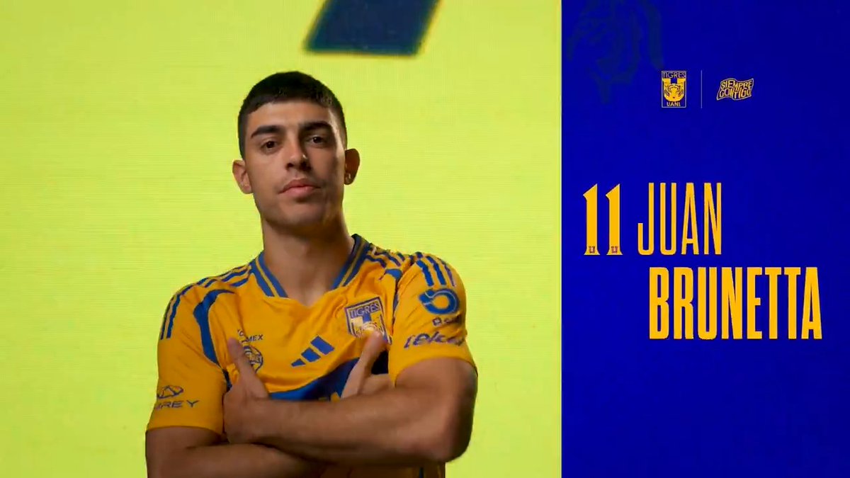 ¡Así sale el equipo de Guido Pizarro a la cancha del Volcán en una nueva edición del Clásico Regio! Alineación Cemex México. #SiempreContigo 👊 #EstoEsTigres 🐯