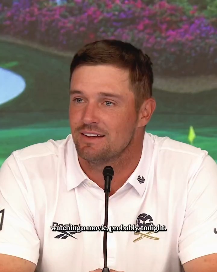 "Watched Zootopia with Poppy." "Probably a James Bond movie." Rory and Bryson are trying to stay entertained before their final round of the Masters. 😂