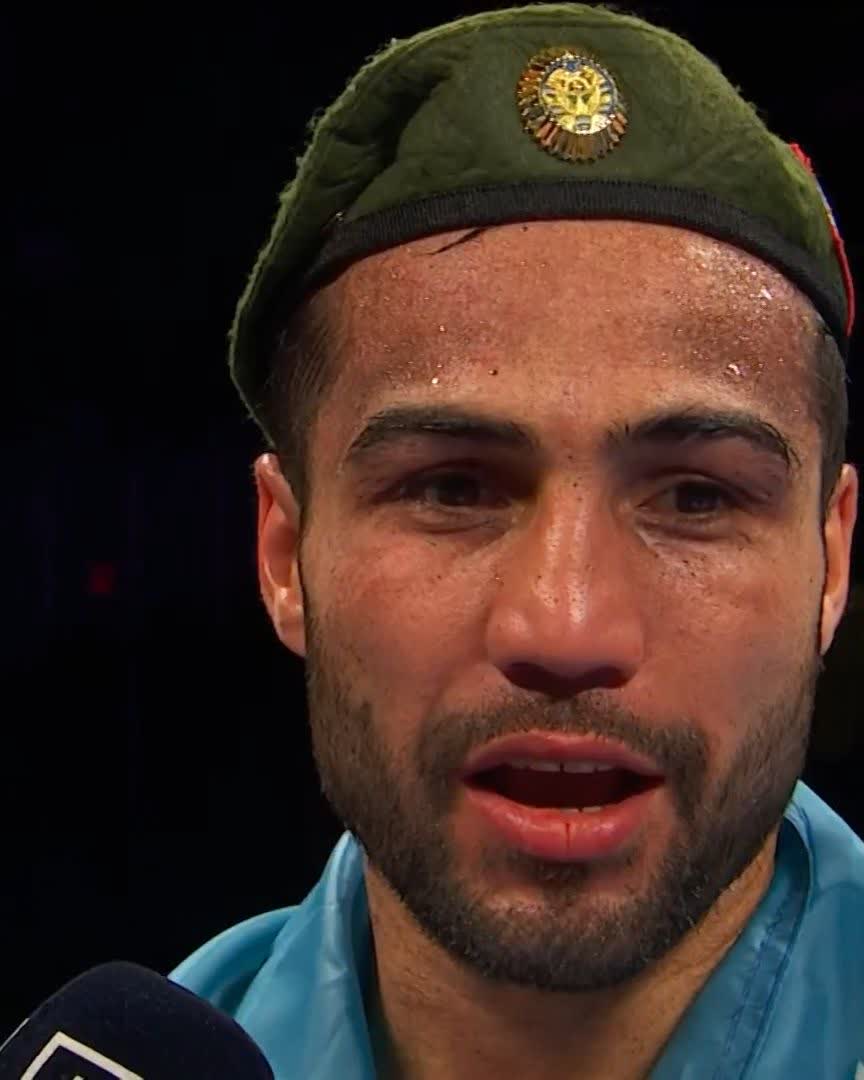 "I promised my Daughter I would be World Champion!" 🙏🇺🇿🥺 Shakhram Giyasov pays tribute to his late daughter following his win in Atlantic City tonight and eyes a World Title shot next. #GiyasovOcampo | DAZN Boxing | #BootsStanionis