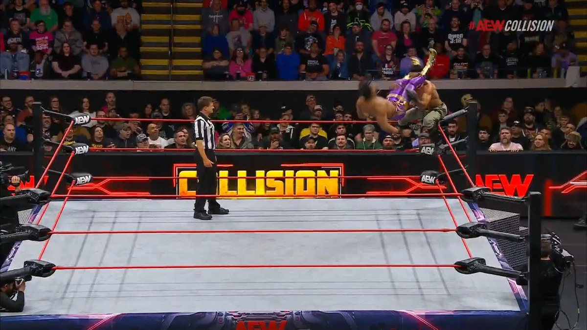 What a SPIKE! Watch #AEWCollision LIVE on TNT + MAX AR FOX | Kevin Knight ケビン・ナイト