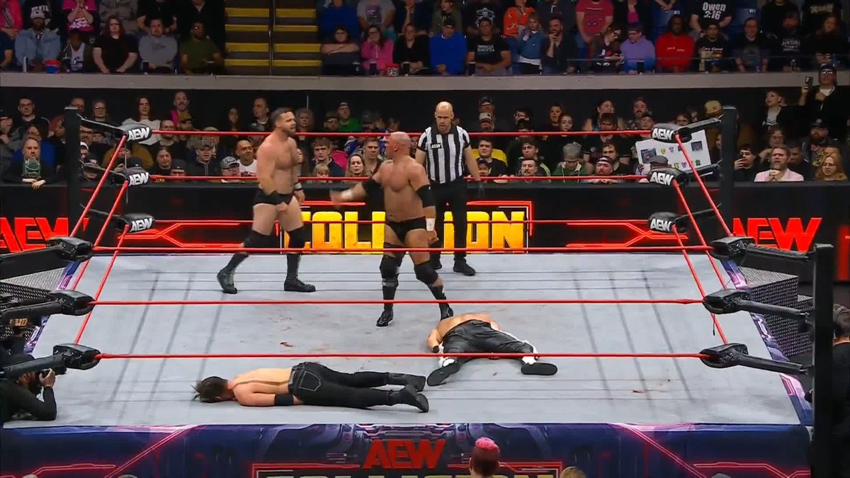 FTR are completely reckless! Watch #AEWCollision LIVE on TNT + MAX Daniel “Cash” Wheeler | @DaxFTR | Daddy Magic | ‘Cool Hand’ Angelo Parker | #DanielGarcia