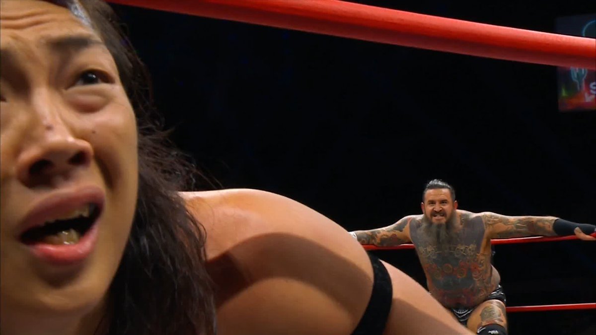 A 285lbs cannonball named Brody King takes out Takeshita! Watch #AEWCollision LIVE on TNT + MAX Konosuke Takeshita | Big Bad Brody King