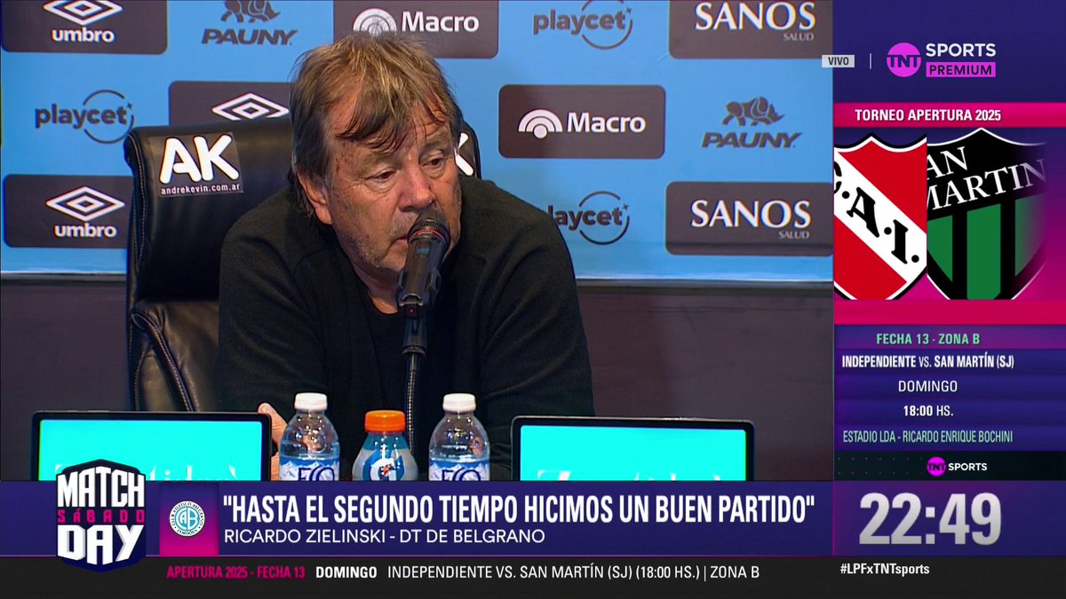 🗣️Ricardo Zielinski post 1-3 de Belgrano vs Boca Juniors: "El gol de Jara es GOL. Es finita para un lado, es finita para el otro, y siempre cae para el lado del equipo grande".