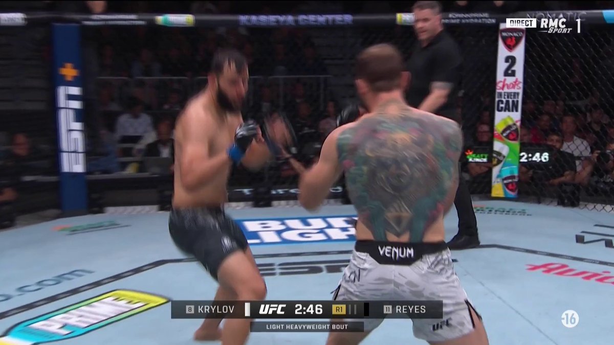 🚨🚨WOWWW DOMINICK REYES 🇺🇸S’IMPOSE PAR KO FACE À NIKITA KRYLOV 🇷🇺 AU 1ER ROUND 🤯 3ÈME VICTOIRE DE SUITE PAR KO #UFC314