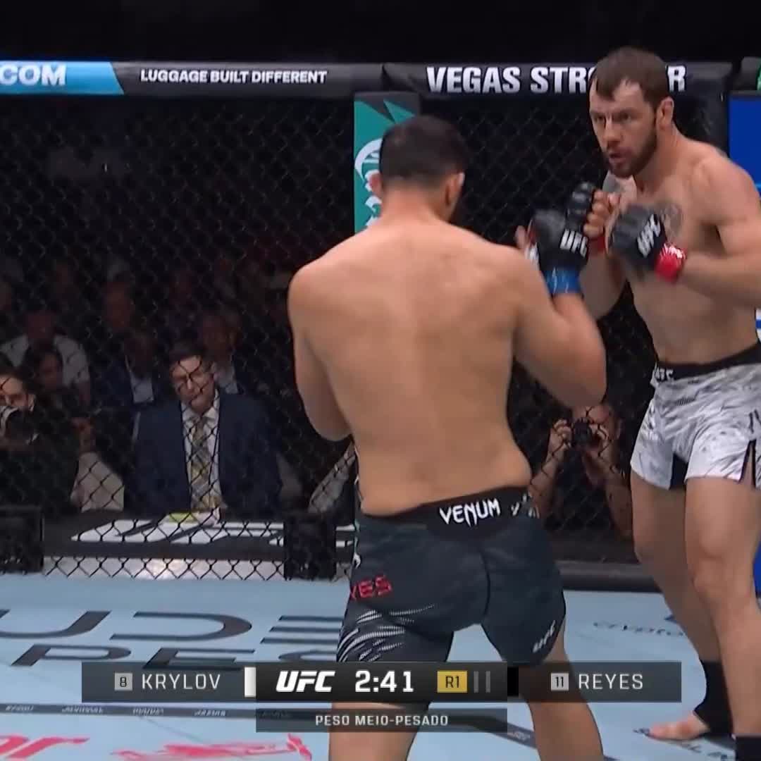 DOMINICK REYES COM UM NOCAUTE ANDANDO PARA TRÁS! #UFCBR #UFC314