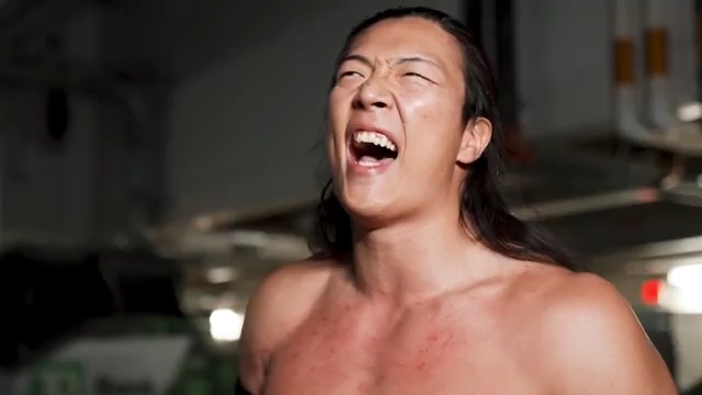 EXCLUSIVE! After punching his ticket to the #OwenHartCup Semfinals, @takesoup sends a warning to his opponent at #AEWDynamite Spring BreakThru, Will Ospreay • ウィル・オスプレイ!