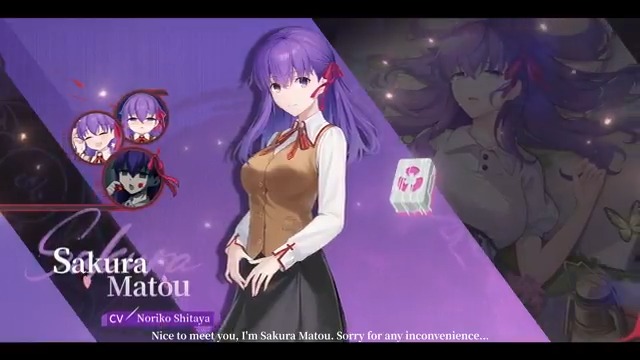 Mahjong Soul X THE MOVIE Fate/stay night [Heaven's Feel] Collab Limited Collab Character Preview: Sakura Matou #fate_sn_anime #MahjongSoul #Yostar