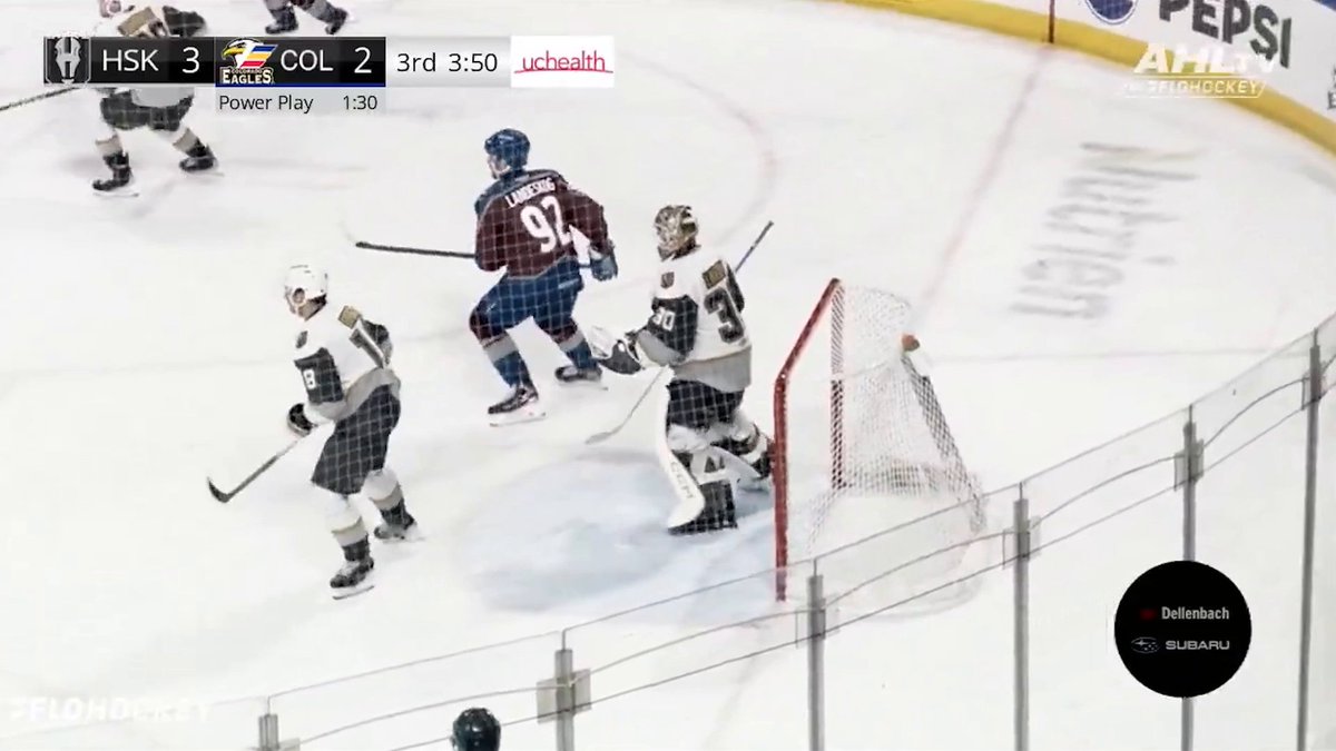 GABRIEL LANDESKOG GOAL ALERT 🚨 His tally in American Hockey League is his first goal in 1,027 days! (🎥: x-Colorado Eagles)