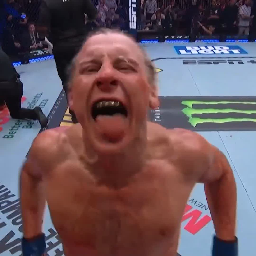 DOUBT HIM NOW ๐ค #UFC314 Paddy Pimblett gets the TKO over Michael Chandler!