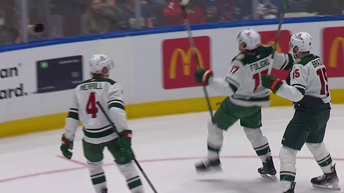 MARCUS FOLIGNO 😤 The Minnesota Wild have tied this hockey game! 📺: Sportsnet or stream on Sportsnet+ ➡️