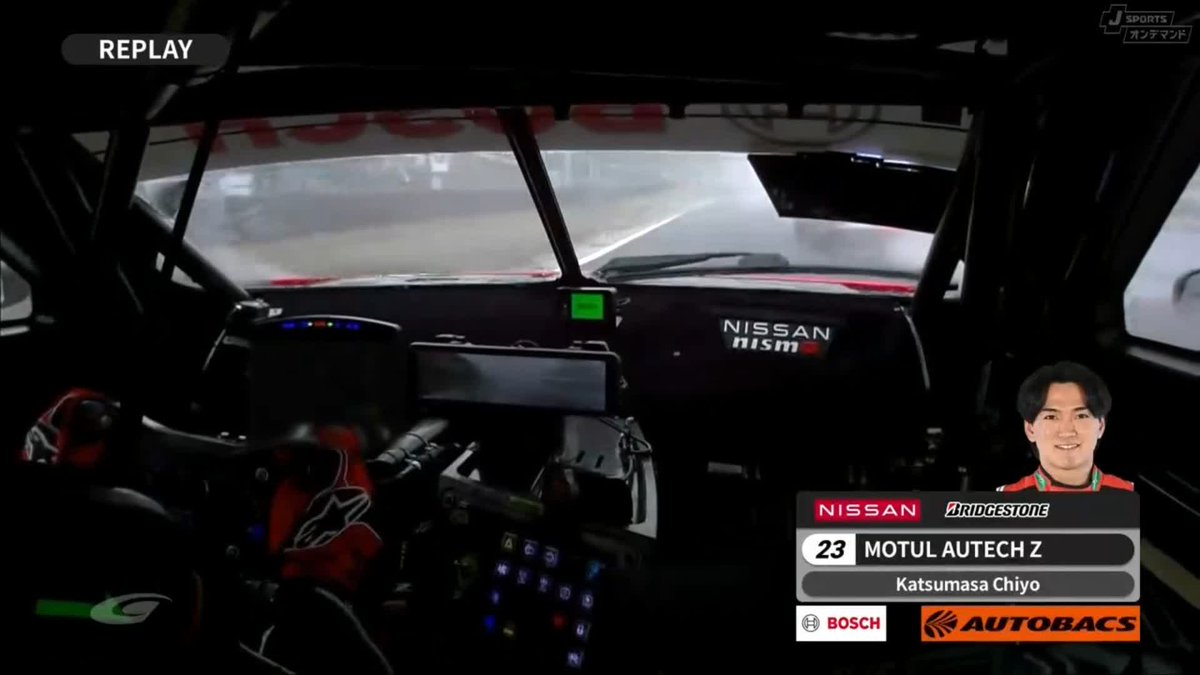 クラッシュを回避した 千代選手のリプレイ 改めてドライバーの超人さを 目の当たりにしました... SUPER GT 2025 第1戦 岡山国際サーキット 決勝 #SUPERGT #スーパーGT