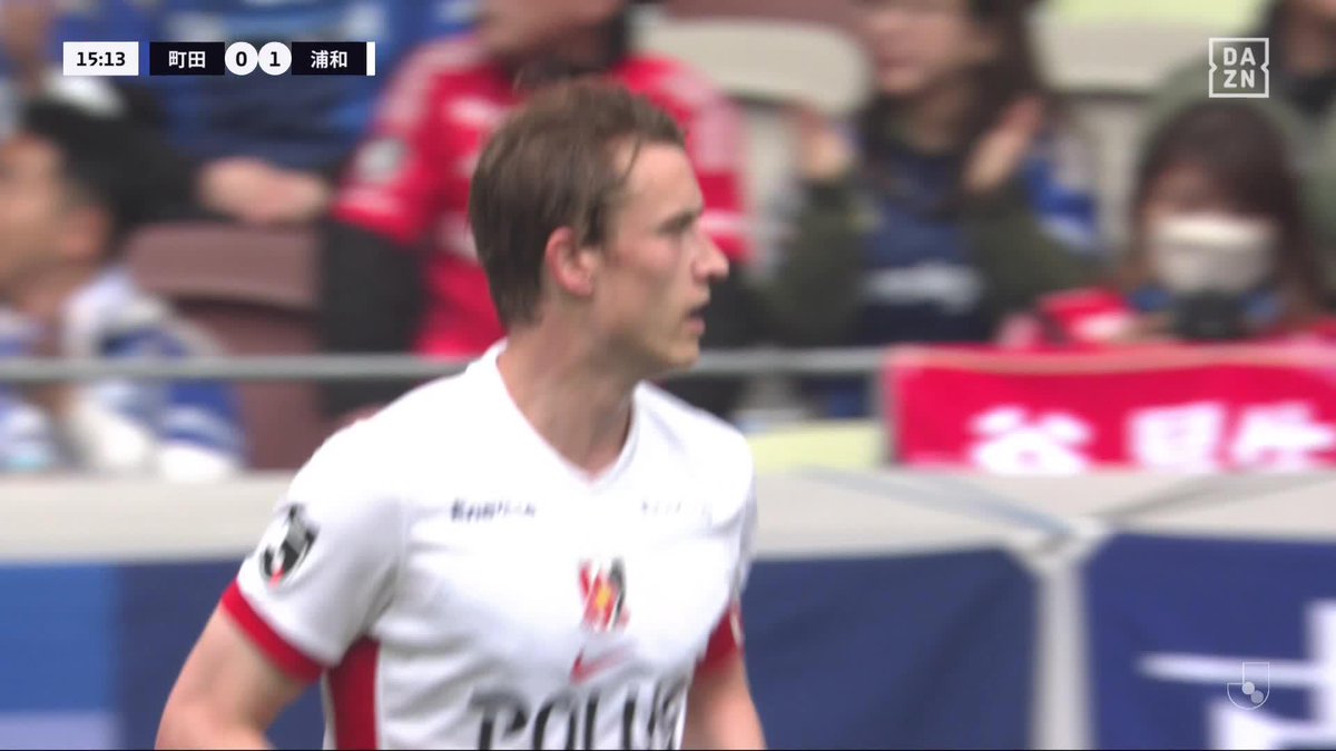 デザインされたセットプレー先制! 狙い通りのコーナーキックから 左アウトで流し込んだのは #ホイブラーテン 🏆明治安田J1第10節 🆚町田×浦和 🆓 #DAZN ライブ配信中 #Jみようぜ #Jリーグ #町田浦和