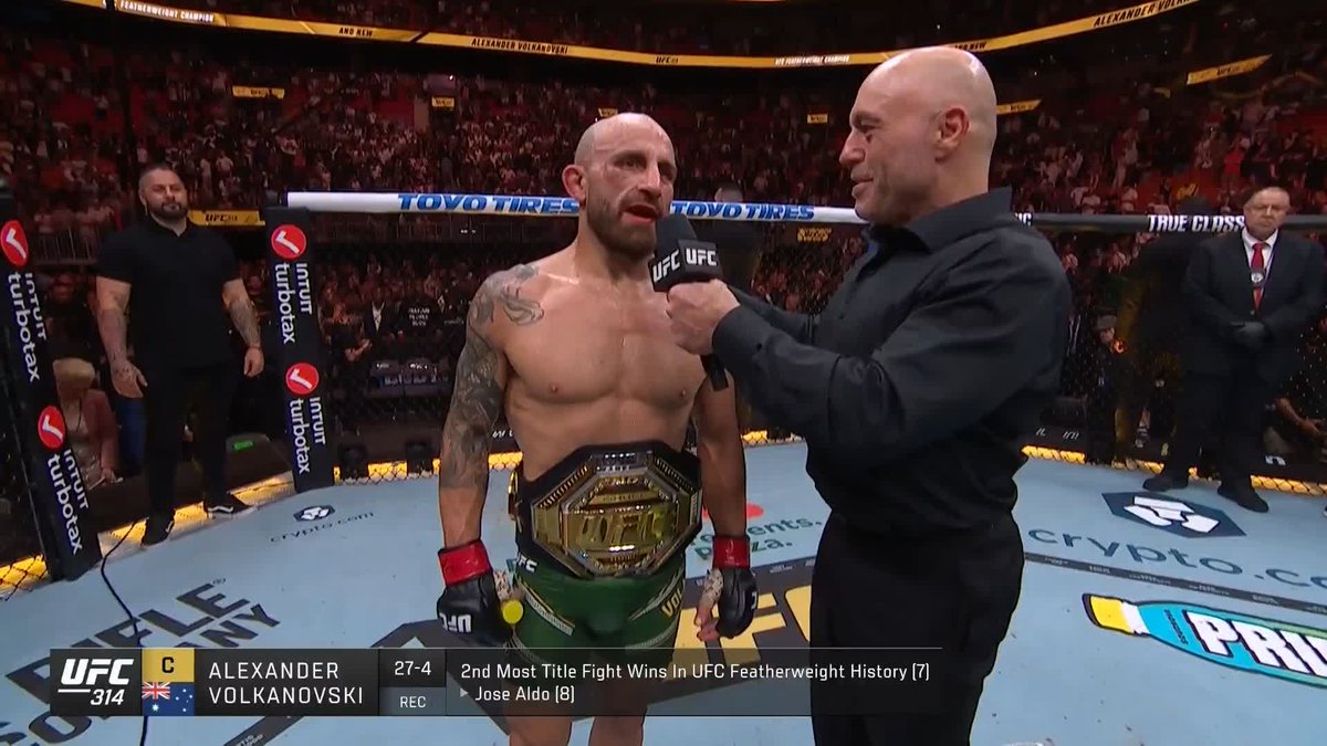 🗣️ "A lot of people counted me out!" #UFC314 @AlexVolkanovski silencing the noise to become a two-time champion!