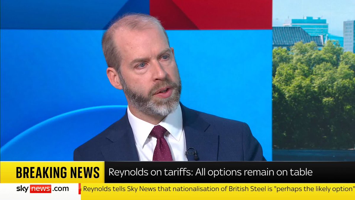 'Are there plans for the UK to retaliate on tariffs with the US if we can't make a deal?' - Trevor Phillips 'I will keep all options on the table... but I don't think that is something on either side we would want to see happen' - Jonathan Reynolds